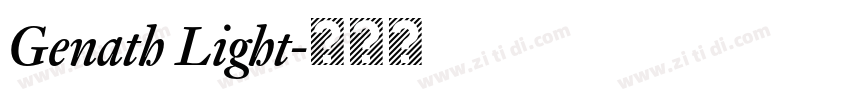 Genath Light字体转换